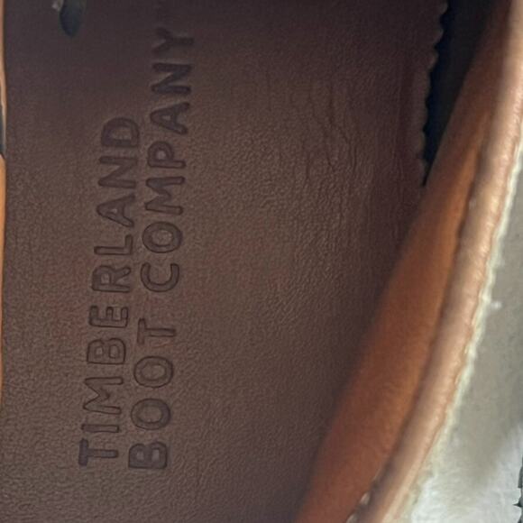 Timberland Chukka Boots Mens 9 Gray Leather Suede Ankle Lace Up Iconic - Picture 8 of 10